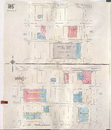 Sanborn Map, Kansas City, Vol. 1A, 1939-1957, Page p185