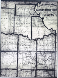 MacLean and Lawrence's Sectional Map of Kansas Territory