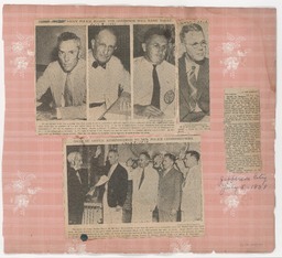 Hugh M. Dougherty Scrapbook #1, p.106