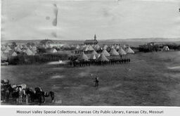 Wounded Knee, View of Army Camp