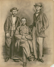 Fletcher Taylor with Frank and Jesse James