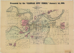 Map of the Vicinity of Kansas City in Kansas and Missouri