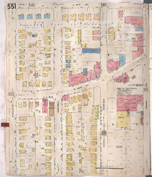 Sanborn Map, Kansas City, Vol. 4, 1909-1957, Page p551