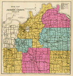 Road Map of Jackson County, Missouri