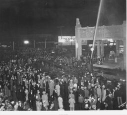 Firestone Building During Fire