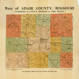 Map of Adair County, Missouri