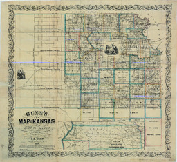 Gunn's New Map of Kansas and the Gold Mines