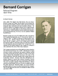 Biography of Bernard Corrigan (1847-1914), Railroad Magnate