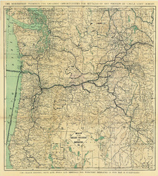 Map of the Oregon Railroad and Navigation Co.