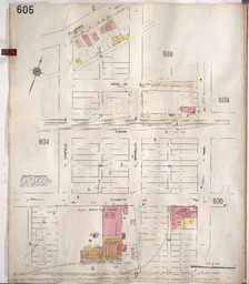 Sanborn Map, Kansas City, Vol. 5, 1909-1938, Page p605