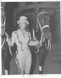 Costumed Woman with Horses