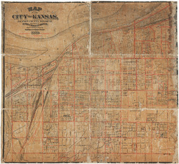 Map of the City of Kansas - Jackson County, Missouri