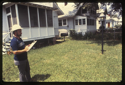 Unidentified Man and Houses