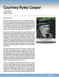 Biography of Courtney Ryley Cooper (1886-1940), Journalist