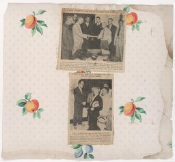 Hugh M. Dougherty Scrapbook #1, p.110