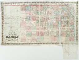 Colton's New Sectional Map of the State of Kansas Compiled from the United States Surveys and Other Authentic Sources