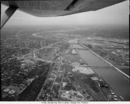 Aerial View of Missouri River at Kansas City