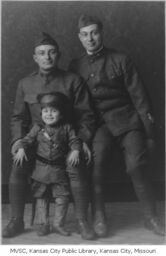 World War I Soldiers with Child