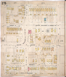 Sanborn Map, Kansas City, Vol. 3, 1896-1907, Page p275