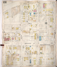 Sanborn Map, Kansas City, Vol. 5, 1909-1938, Page p691