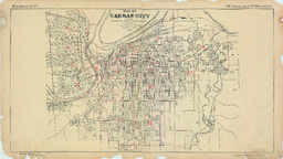 Map of Kansas City Showing Wards and Precincts