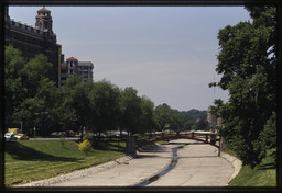 Brush Creek and Pedestrian Bridge