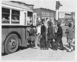 Children Boarding a Bus