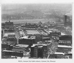 Downtown Winter Aerial View