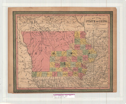 Map of the State of Iowa