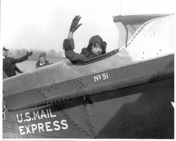 Woman in Airplane Cockpit