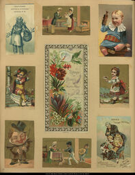 Advertising Card Scrapbook Page 56 with Children