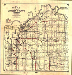 1931 Road Map of Jackson County, Missouri