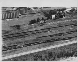 Railroad Tracks and Grain Elevators