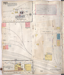 Sanborn Map, Kansas City, Vol. 5, 1909-1938, Page p707