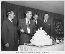 Kansas City Blues Silver Anniversary Cake