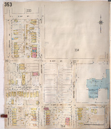 Sanborn Map, Kansas City, Vol. 3, 1909-1957, Page p353