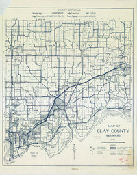 Map of Clay County, Missouri