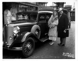 Aimee McPherson and Dave Hutton near Car