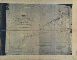 Map of Santa Fe Trace From Independence to the Crossing of the Arkansas