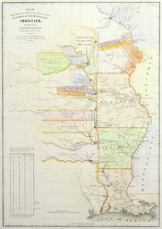 Map Illustrating the Plan of the Defences of the Western and North Western Frontier