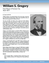 Biography of William S. Gregory (1825-1877), First Mayor of Kansas City