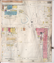 Sanborn Map, Kansas City, Vol. 5, 1909-1938, Page p696