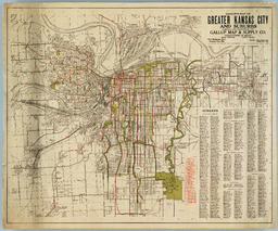 Gallup's Map of Greater Kansas City and Suburbs