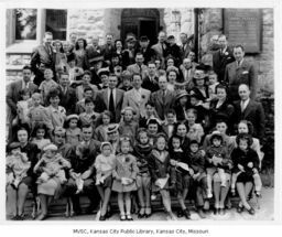 Congregation on Church Steps