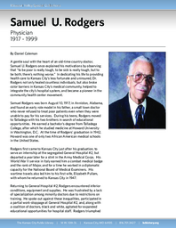 Biography of Samuel U. Rodgers  (1917-1999), Physician