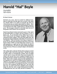 Biography of Harold "Hal" Boyle (1911-1974), Journalist