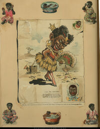 Advertising Card Scrapbook Page 76 with African Americans