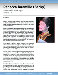 Biography of Rebecca Jaramillo (1939-2005), Advocate for Equal Rights