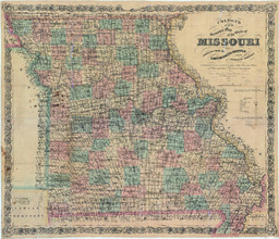 Colton's New Sectional Map of the State of Missouri