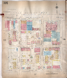 Sanborn Map, Kansas City, Vol. 3, 1909-1950, Page p305